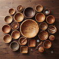 The Harvest Collection Artisan Crafted Wooden Bowl Set