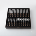 20-Piece Premium Damascus Steel Dining Collection with Luxury Wooden Handles