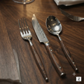 The Artisan Series: 3-Piece Damascus Steel Cutlery Set | Luxury Walnut Wood Handle & Bolster | Premium Gift Box