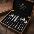 ZAVE Sovereign Collection – 20-Piece Premium Stainless Steel Flatware Set with Wooden Storage Box