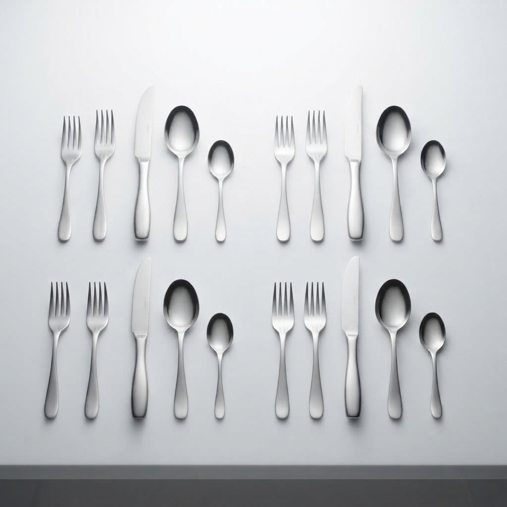 Zave Premium Stainless Steel Modern Cutlery Set – 24-Piece Tableware Collection