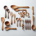 Handcrafted Wooden Cutlery Set Premium Natural Olive Wood Kitchen & Dining Utensils by Zave Cutlery