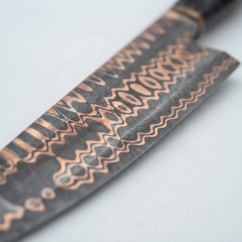 Zave Cutlery Handcrafted Damascus Chef Knife Premium Kitchen & Cooking Utility Tool