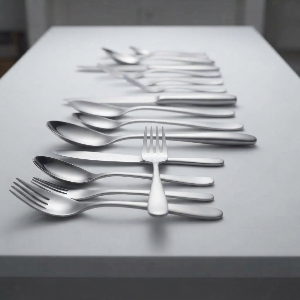 Zave Premium Stainless Steel Modern Cutlery Set – 24-Piece Tableware Collection