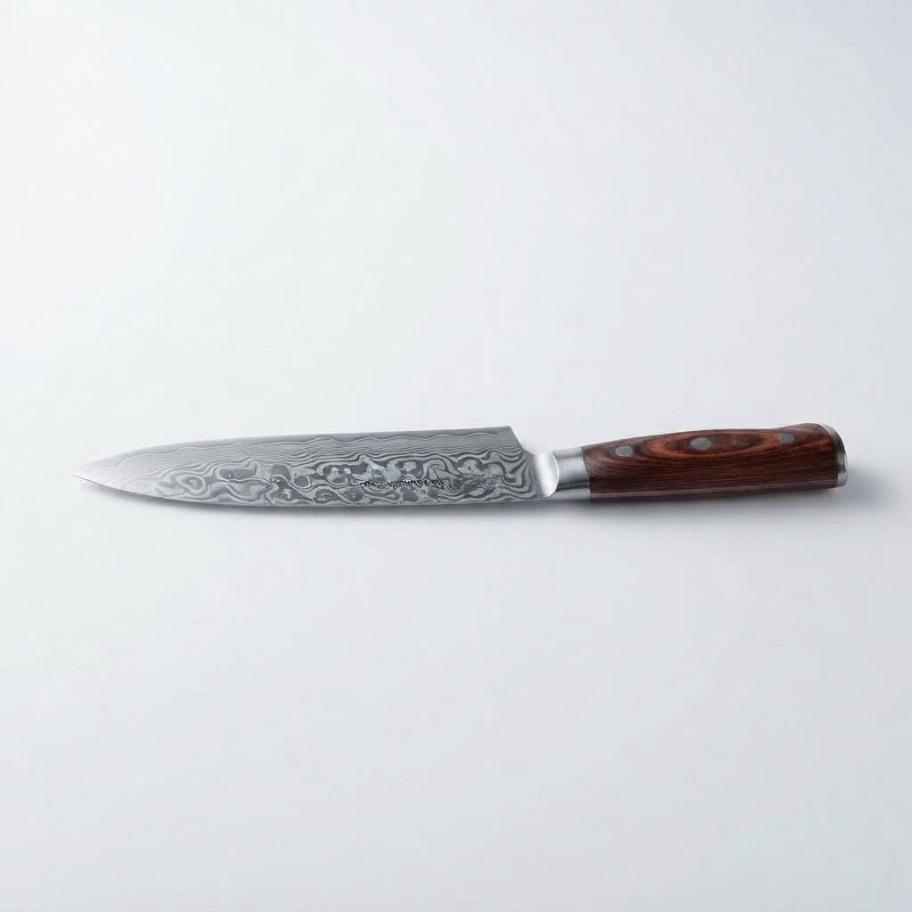 Zave Cutlery Professional Chef's Kitchen Knife – Premium Culinary Tool with Ergonomic Wooden Handle
