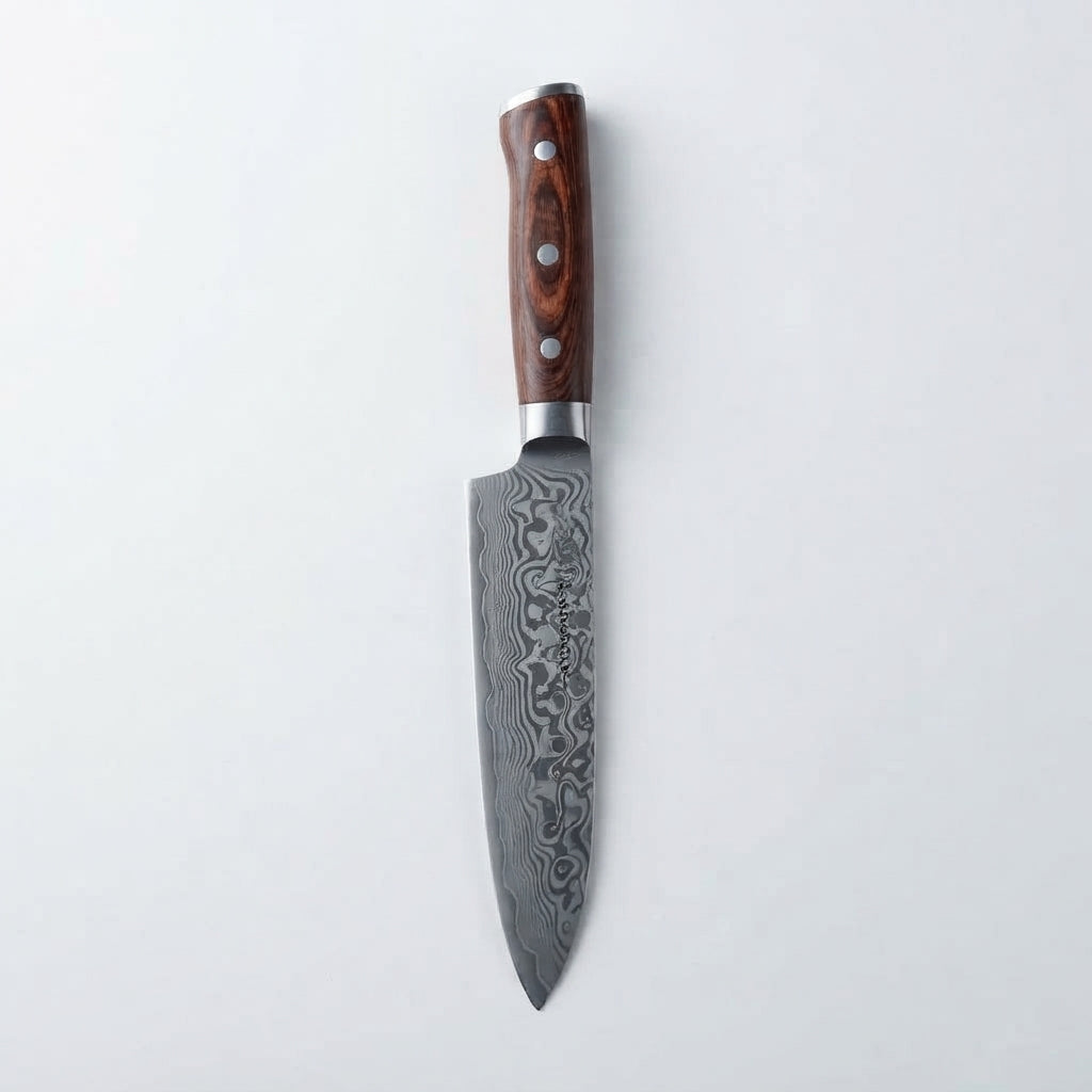 Zave Cutlery Professional Chef's Kitchen Knife – Premium Culinary Tool with Ergonomic Wooden Handle