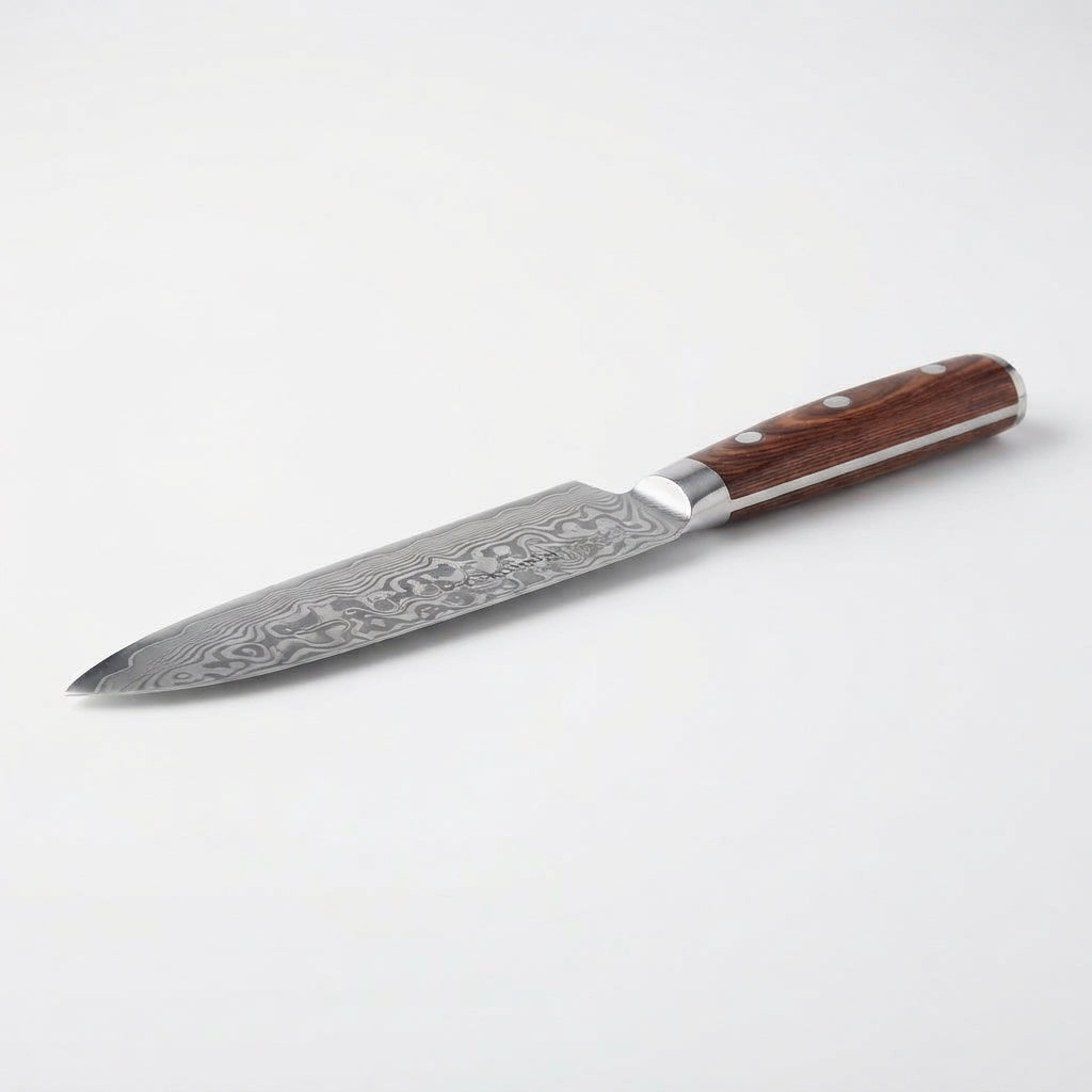 Zave Cutlery Professional Chef's Kitchen Knife – Premium Culinary Tool with Ergonomic Wooden Handle